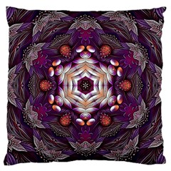 Rosette Kaleidoscope Mosaic Abstract Background Art Large Cushion Case (two Sides)