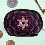 Rosette Kaleidoscope Mosaic Abstract Background Art Accessory Pouch (Medium) Front