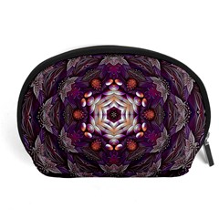 Rosette Kaleidoscope Mosaic Abstract Background Art Accessory Pouch (large) by Jancukart