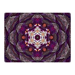 Rosette Kaleidoscope Mosaic Abstract Background Art Premium Plush Fleece Blanket (mini) by Jancukart