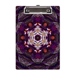 Rosette Kaleidoscope Mosaic Abstract Background Art A5 Acrylic Clipboard