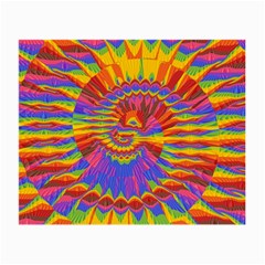 Colorful Spiral Abstract Swirl Twirl Art Pattern Small Glasses Cloth