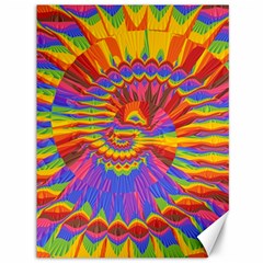 Colorful Spiral Abstract Swirl Twirl Art Pattern Canvas 36  X 48  by Jancukart