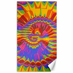 Colorful Spiral Abstract Swirl Twirl Art Pattern Canvas 40  X 72  by Jancukart