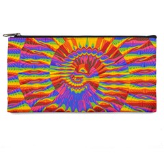 Colorful Spiral Abstract Swirl Twirl Art Pattern Pencil Case by Jancukart