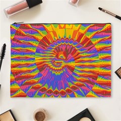 Colorful Spiral Abstract Swirl Twirl Art Pattern Cosmetic Bag (xl) by Jancukart