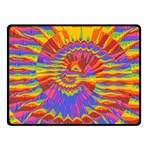 Colorful Spiral Abstract Swirl Twirl Art Pattern One Side Fleece Blanket (Small) 50 x40  Blanket Front