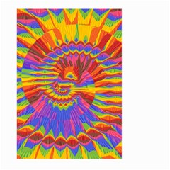 Colorful Spiral Abstract Swirl Twirl Art Pattern Large Garden Flag (two Sides) by Jancukart