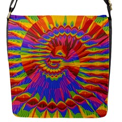 Colorful Spiral Abstract Swirl Twirl Art Pattern Flap Closure Messenger Bag (s) by Jancukart