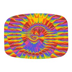 Colorful Spiral Abstract Swirl Twirl Art Pattern Mini Square Pill Box