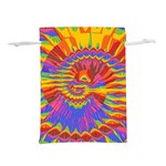 Colorful Spiral Abstract Swirl Twirl Art Pattern Lightweight Drawstring Pouch (S) Back