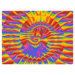 Colorful Spiral Abstract Swirl Twirl Art Pattern Premium Plush Fleece Blanket (extra Small)