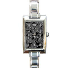 Modern Tribalism Elegance Print Rectangle Italian Charm Watch by dflcprintsclothing