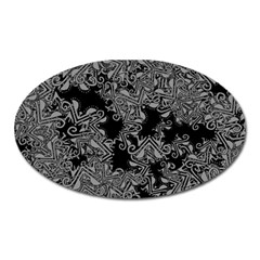 Modern Tribalism Elegance Print Oval Magnet by dflcprintsclothing