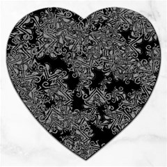 Modern Tribalism Elegance Print Jigsaw Puzzle (heart) by dflcprintsclothing