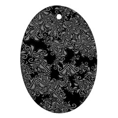 Modern Tribalism Elegance Print Oval Ornament (two Sides) by dflcprintsclothing