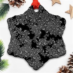 Modern Tribalism Elegance Print Ornament (snowflake) by dflcprintsclothing