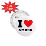 I love amber 1.75  Buttons (100 pack)  Front