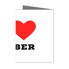 I Love Amber Mini Greeting Cards (pkg Of 8) by ilovewhateva