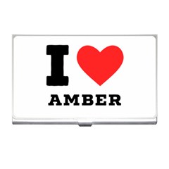 I Love Amber Business Card Holder by ilovewhateva