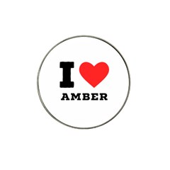 I Love Amber Hat Clip Ball Marker (4 Pack) by ilovewhateva