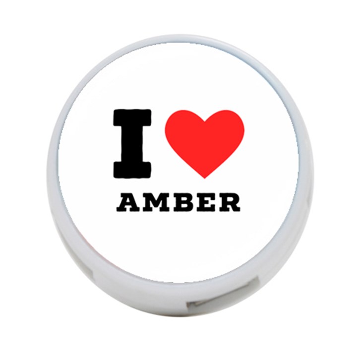 I love amber 4-Port USB Hub (Two Sides)