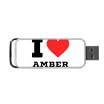 I love amber Portable USB Flash (One Side) Front