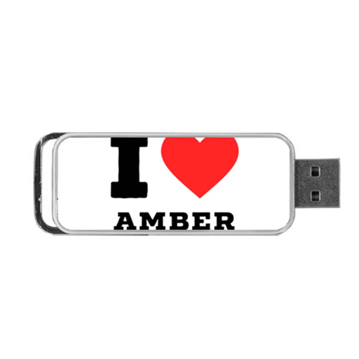 I love amber Portable USB Flash (One Side)