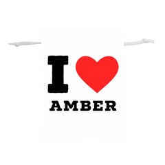 I Love Amber Lightweight Drawstring Pouch (s) by ilovewhateva