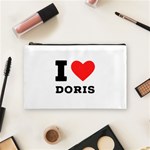 I love doris Cosmetic Bag (Medium) Front