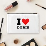 I love doris Cosmetic Bag (Medium) Back