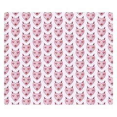 Hearts  Premium Plush Fleece Blanket (small) by littlepink