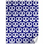 Navy Pretzel Illustrations Pattern Canvas 36  x 48  35.26 x46.15  Canvas - 1