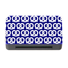 Navy Pretzel Illustrations Pattern Memory Card Reader With Cf by GardenOfOphir