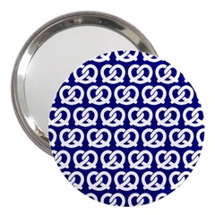 Navy Pretzel Illustrations Pattern 3  Handbag Mirrors by GardenOfOphir