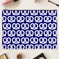 Navy Pretzel Illustrations Pattern Cosmetic Bag (xxxl) by GardenOfOphir