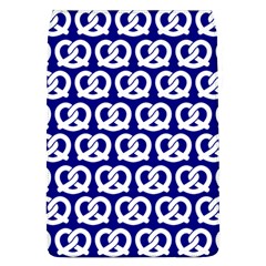 Navy Pretzel Illustrations Pattern Removable Flap Cover (l) by GardenOfOphir