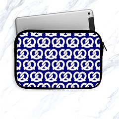 Navy Pretzel Illustrations Pattern Apple Ipad Mini Zipper Cases by GardenOfOphir