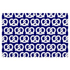 Navy Pretzel Illustrations Pattern Banner And Sign 6  X 4  by GardenOfOphir