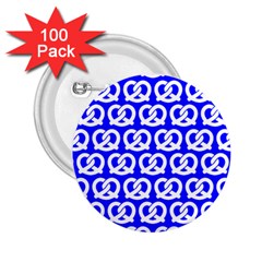 Blue Pretzel Illustrations Pattern 2 25  Buttons (100 Pack)  by GardenOfOphir