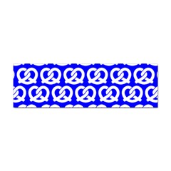 Blue Pretzel Illustrations Pattern Sticker Bumper (10 Pack) by GardenOfOphir