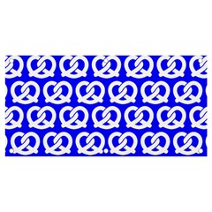 Blue Pretzel Illustrations Pattern Banner And Sign 4  X 2  by GardenOfOphir