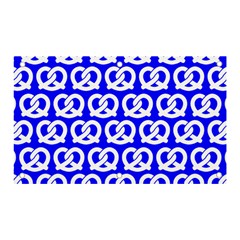 Blue Pretzel Illustrations Pattern Banner And Sign 5  X 3  by GardenOfOphir