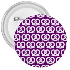 Purple Pretzel Illustrations Pattern 3  Buttons by GardenOfOphir