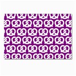 Purple Pretzel Illustrations Pattern Postcard 4 x 6  (Pkg of 10) Front