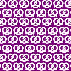 Purple Pretzel Illustrations Pattern Play Mat (rectangle) by GardenOfOphir