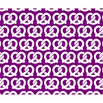 Purple Pretzel Illustrations Pattern Deluxe Canvas 14  x 11  (Stretched) 14  x 11  x 1.5  Stretched Canvas