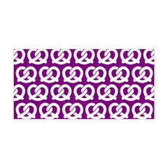 Purple Pretzel Illustrations Pattern Yoga Headband by GardenOfOphir