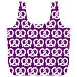 Purple Pretzel Illustrations Pattern Full Print Recycle Bag (XXXL) Front