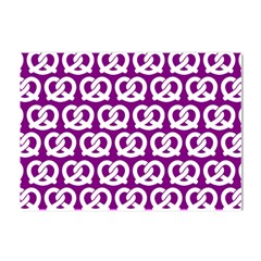 Purple Pretzel Illustrations Pattern Crystal Sticker (a4) by GardenOfOphir